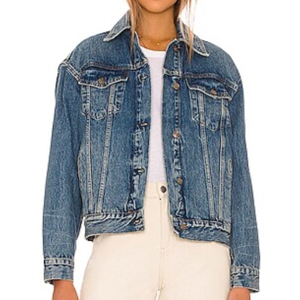 Free People Jolene Denim Trucker Jacket